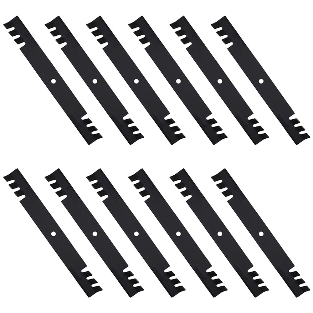 Qty. 12: Toothed Mower Blades Fits Bunton Replaces 79-117
