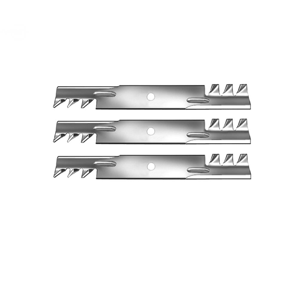 Qty 3: Toothed Mower Blade
 Fits AYP Replaces 531307235