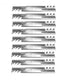 Qty 9: Toothed Mower Blade Fits AYP Replaces 531307235