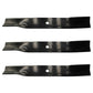 Set of 3 Heavy Duty Mower Blades fits Hustler 54" fast 797696 11856 601124