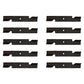 Qty 10: High Lift Mower Blade Fits Lesco Replaces 050125
