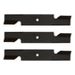 (3) High Lift Lawn Mower Blades Fits Bad Boy 038-3000-00 for 36" / 54" Deck