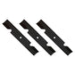 Qty 3: High Lift Mower Blade Fits Lesco Replaces 050125