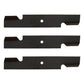 (3) High Lift Lawn Mower Blades Fits Bad Boy 038-3000-00 for 36" / 54" Deck