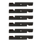 Qty 6: High Lift Mower Blade Fits Lesco Replaces 050125