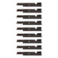 Qty 9: High Lift Mower Blade Fits Lesco Replaces 050125