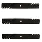 Blades 3-pack fits Gravely 60 Pro Turn 160 260 XDZ Pro Master 260 XDZ 396-807(3)