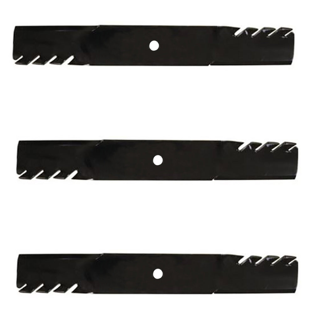 3-pack Toothed Blades for HUSTLER Z & Super Z 60 XR7 Deck 396-740(3)"