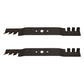 Qty 2: Toothed Commercial Mulching Blade Fits Bolens Replaces 742-0616