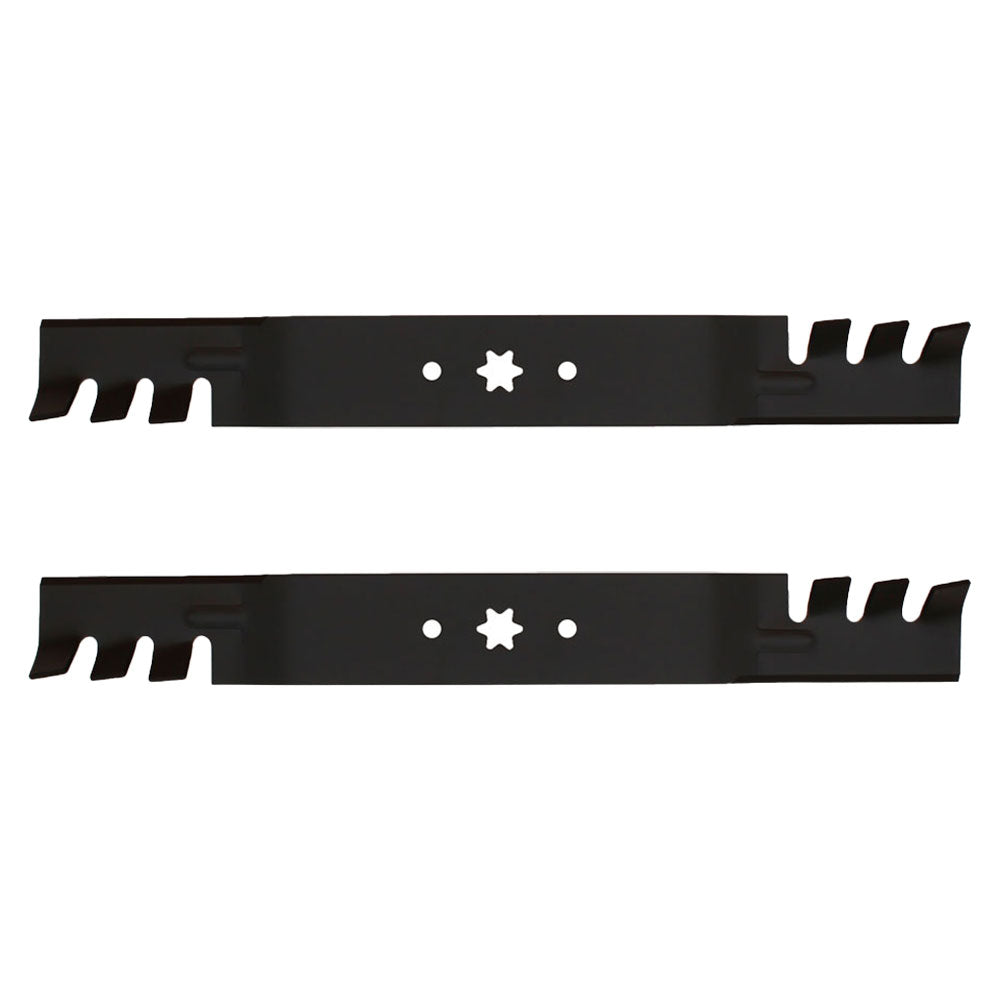 Qty 2: Toothed Commercial Mulching Blade Fits MTD Replaces 742-0616