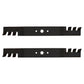 2 PK Toothed Mulching Mower Blades 742-04126 Fits Huskee Fits Murry Fits Yardman