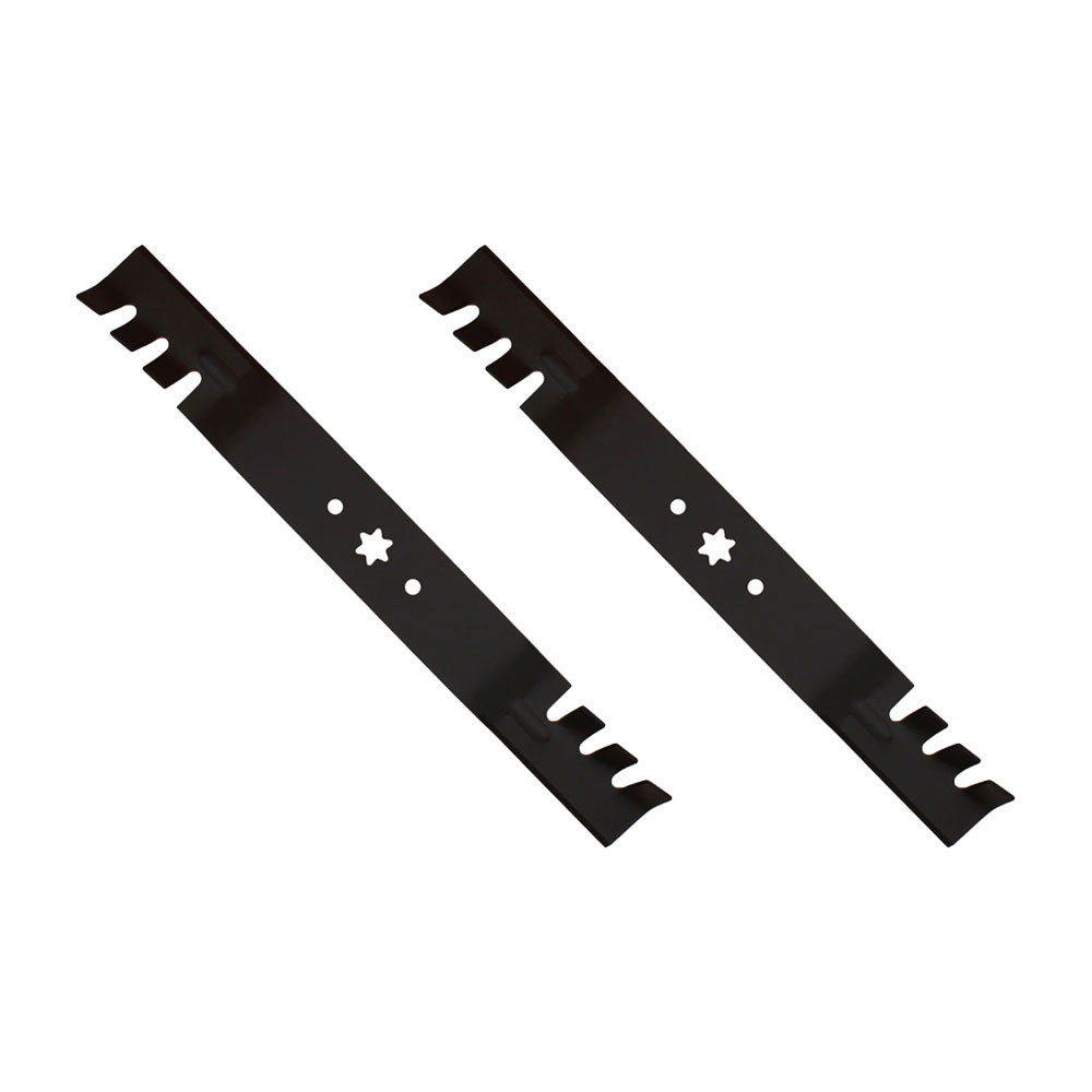 2 PK Toothed Mulching Mower Blades 742-04126 Fits Huskee Fits Murry Fits Yardman