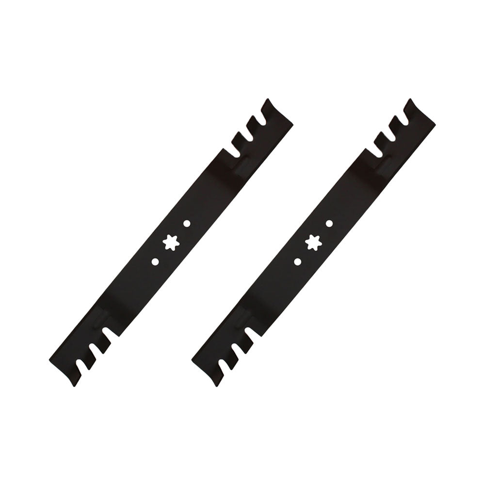 Qty 2: Toothed Commercial Mulching Blade Fits Bolens Replaces 742-0616