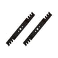 (2) 742-0616 Toothed Mulching Blades Fits Cub Cadet, Fits MTD, Fits Troy-Bilt