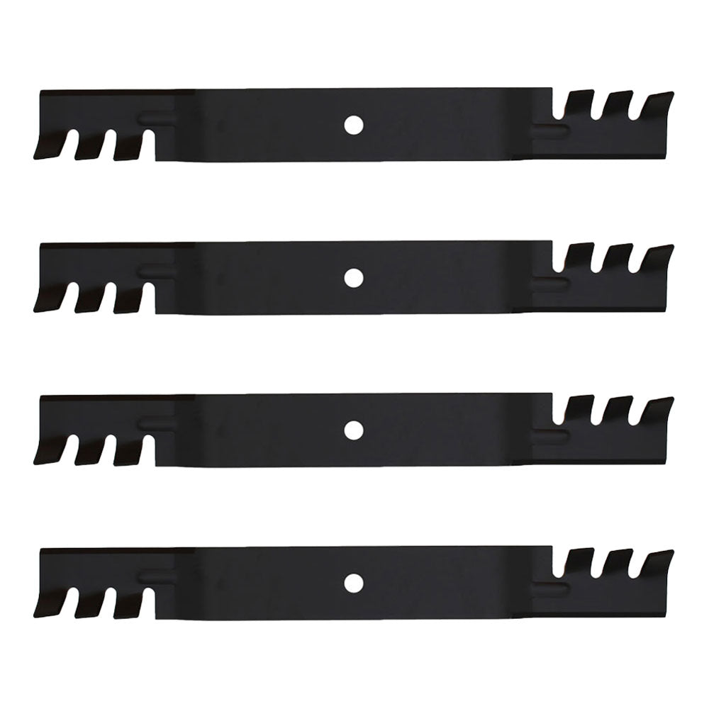 Qty 4: Toothed Mulching Blade
 Fits Exmark Replaces 106-2247-03