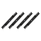 Qty 4: Toothed Mulching Blade
 Fits Exmark Replaces 106-2247-03