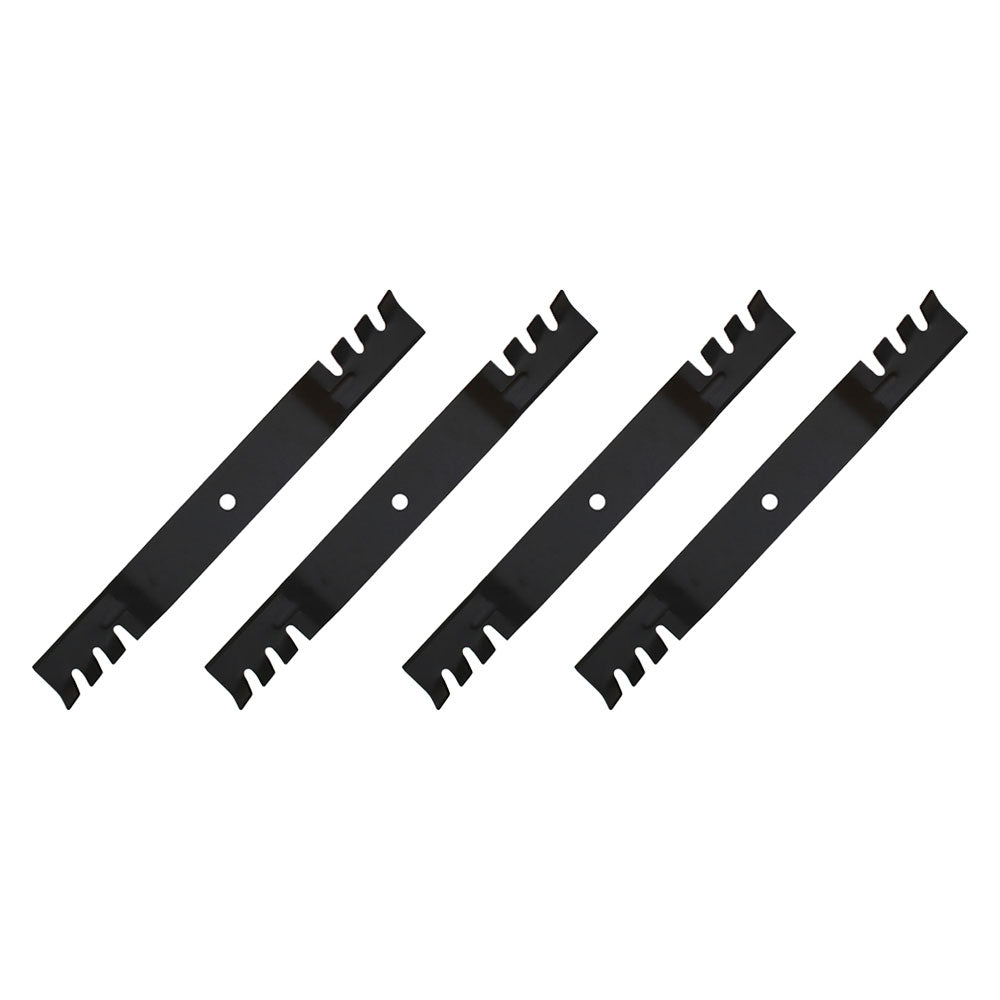 Qty 4: Toothed Mulching Blade
 Fits Exmark Replaces 106-2247-03