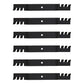 Qty 6: Toothed Mulching Blade Fits Toro Replaces 106-2247-03