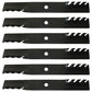 Qty 6: Toothed Mulching Blade Fits John Deere Replaces AM100945