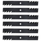 Qty 6: Toothed Mulching Blade Fits John Deere Replaces AM100945