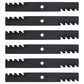 Qty 6: Toothed Mulching Blade Fits John Deere Replaces AM100945