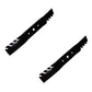 19.50" Mulching Mower Blade Pair AM100946 AM137324 Fits JD LT155 LT166 38" Deck
