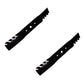 Set of Two Toothed Mulching Blades 362-460 Fits John Deere SRX895 Mower M82408