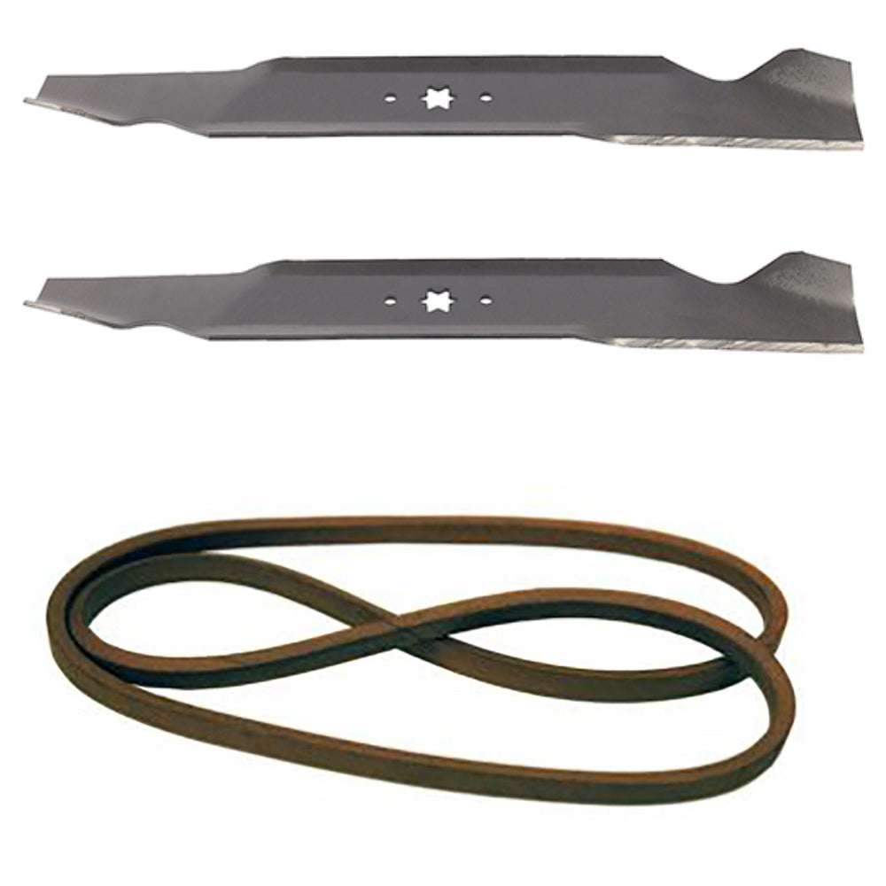 Notched Blades and Belt Kit Fits Yard Man Made with Aramid