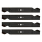 4 Pack Blades for MTD Fits Cub Cadet 100 series LTX 46" 942-04244 942-04290 1295