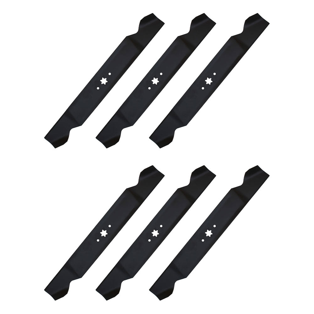Qty 6: Standard Lift Mower Blade Fits Rotary Replaces 12956