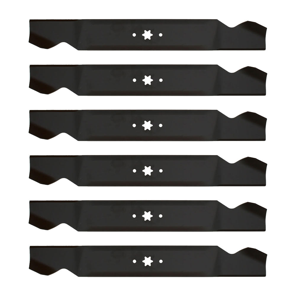 Qty 6: Standard Lift Mower Blade Fits Rotary Replaces 12956