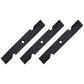 New XHT Blades fits Mowers w/ 32" & 48" Decks set of (3)