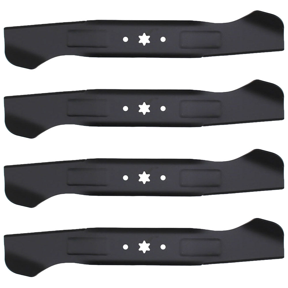 Qty 4: High Lift Mower Blade Fits Troy Bilt Replaces 742-04244A