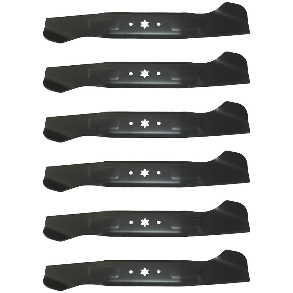 Qty 6: High Lift Mower Blade Fits Troy Bilt Replaces 742-04244A