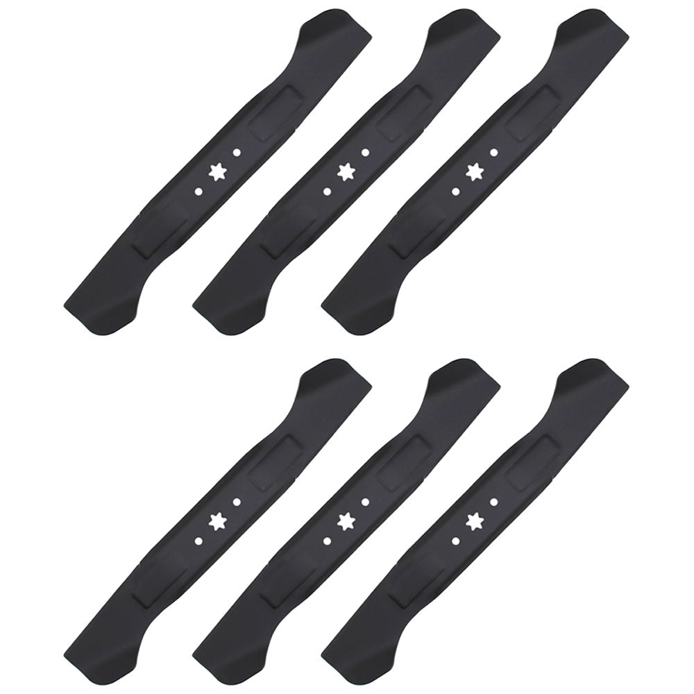 Qty 6: High Lift Mower Blade Fits MTD Replaces 742-04244
