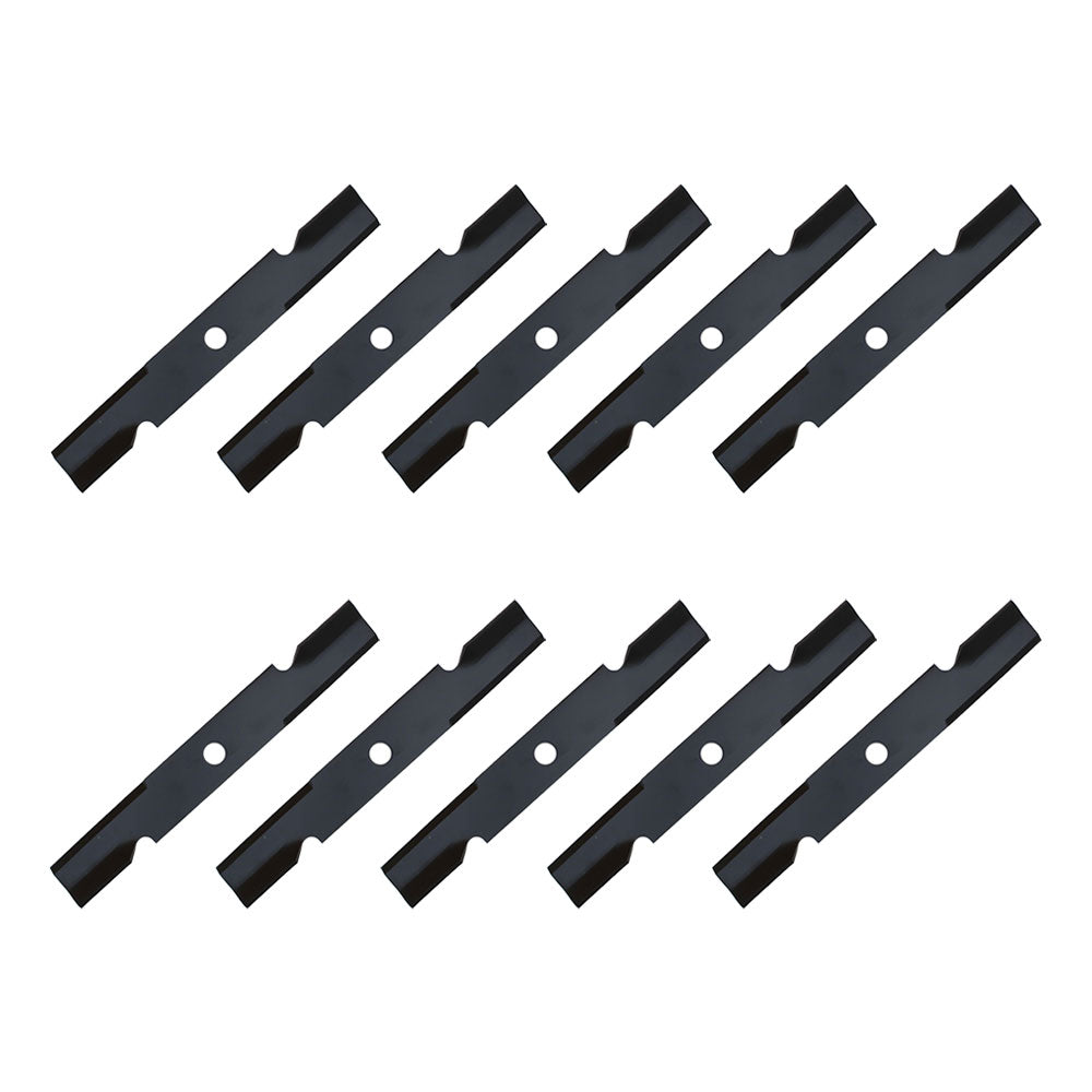 Qty 10: Notched Air-Lift Mower Blade
 Fits Exmark Replaces 103-6387