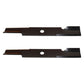 Qty 2: Notched Air Lift Mower Blade Fits Exmark Replaces 103-6387