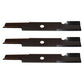 3 Replacement Fits Exmark Mower Blades 52" Cut 103-6402 103-6402-S Fits Toro 109