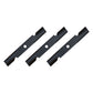 3 Pack Notched Hi Lift HD Blades For 52" Fits Exmark Decks 103-6402 103-6402-S 1