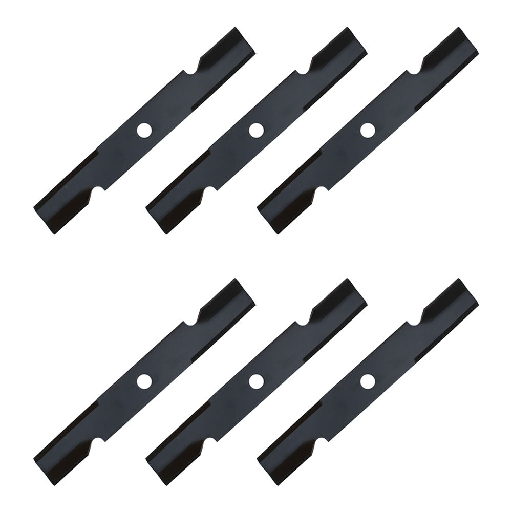 Qty 6: Notched Air-Lift Mower Blade Fits Exmark Replaces 103-6387