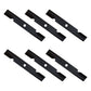 Qty 6: Notched Air-Lift Mower Blade Fits Exmark Replaces 103-6387