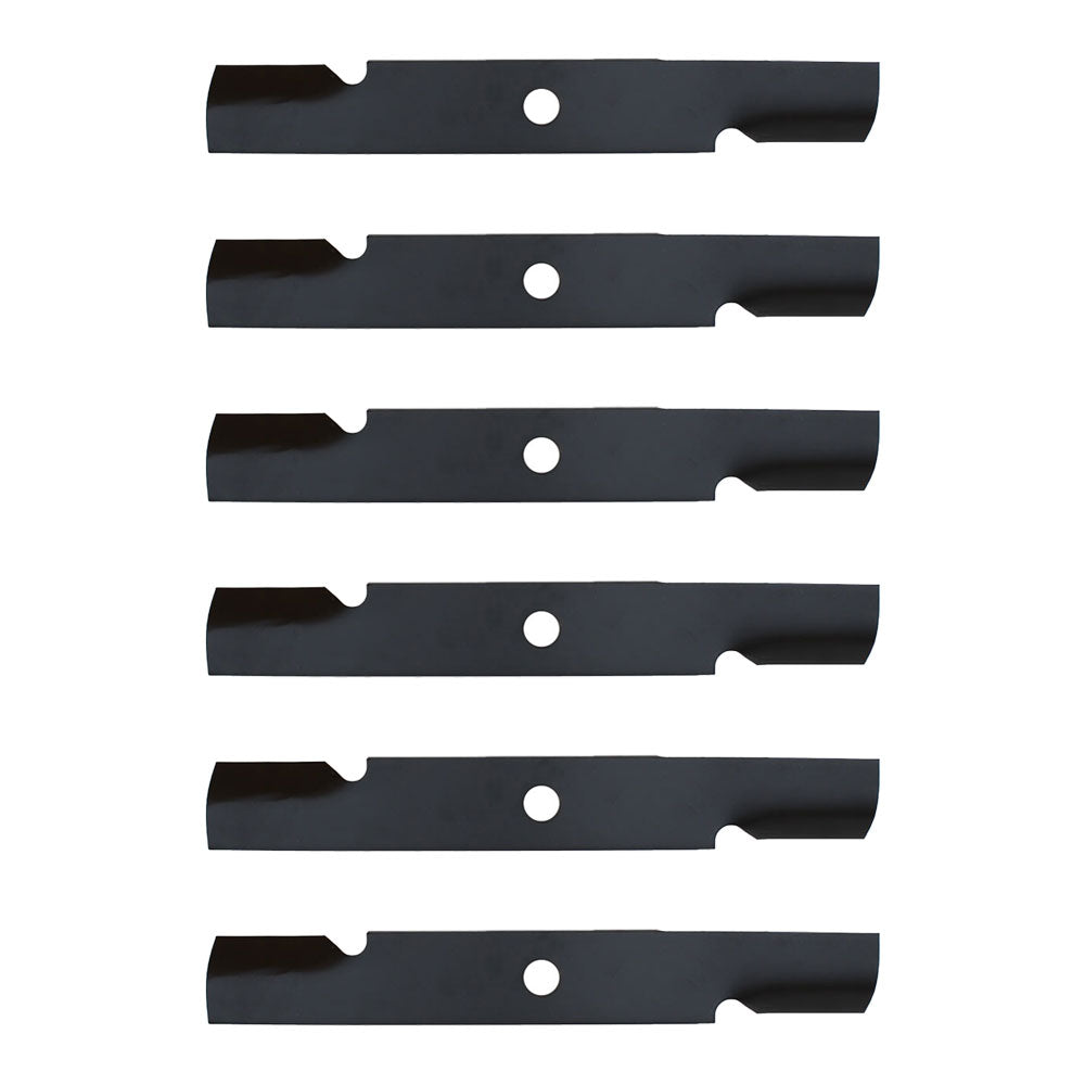 Qty 6: Notched Air-Lift Mower Blade Fits Exmark Replaces 103-6387