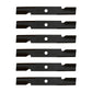 Qty 6: Notched Air-Lift Mower Blade Fits Exmark Replaces 103-6387