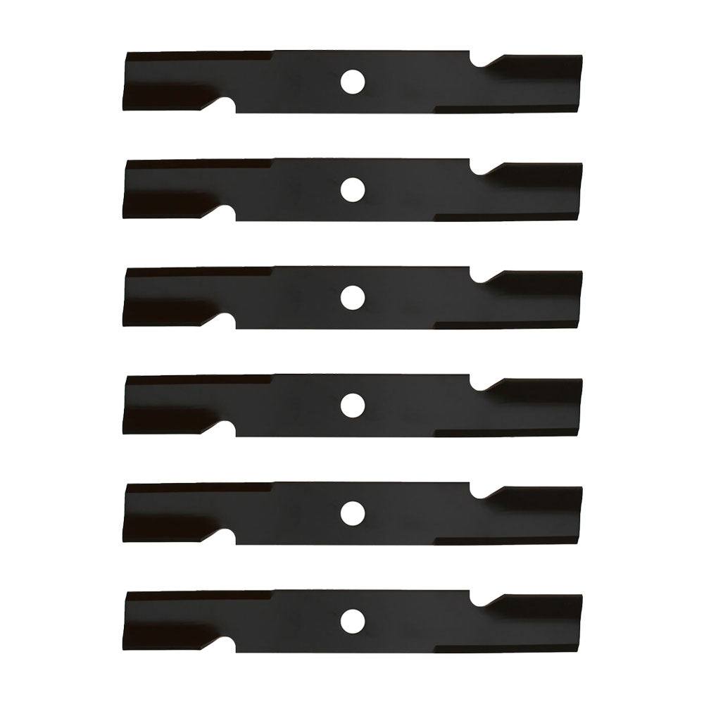Qty 6: Notched Air-Lift Mower Blade Fits Exmark Replaces 103-6387