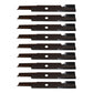 Qty 9: Notched Air-Lift Mower Blades Fits Exmark Replaces 103-6387