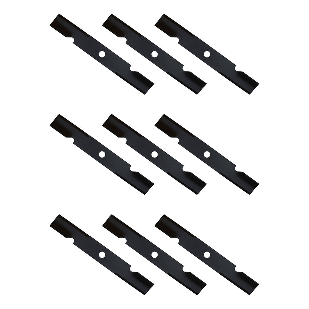 Qty 9: Notched Air-Lift Mower Blades Fits Exmark Replaces 103-6387