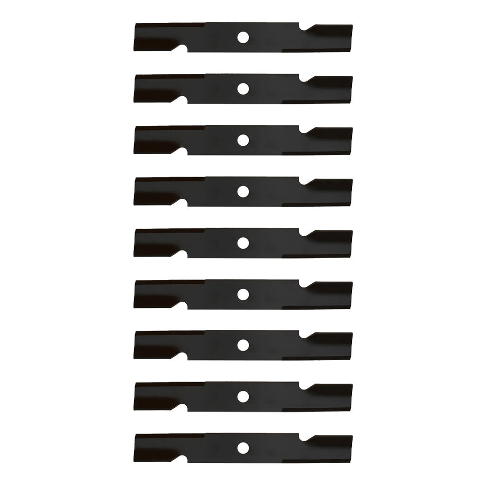 Qty 9: Notched Air-Lift Mower Blades Fits Exmark Replaces 103-6387