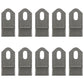 Qty 10: Flail Mower Blades Fits Terrain King Replaces 100759