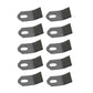 Qty 10: Flail Mower Blades Fits Rhino Replaces 100759