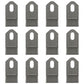 Qty 12: Flail Mower Blades Fits Rhino Replaces 100759